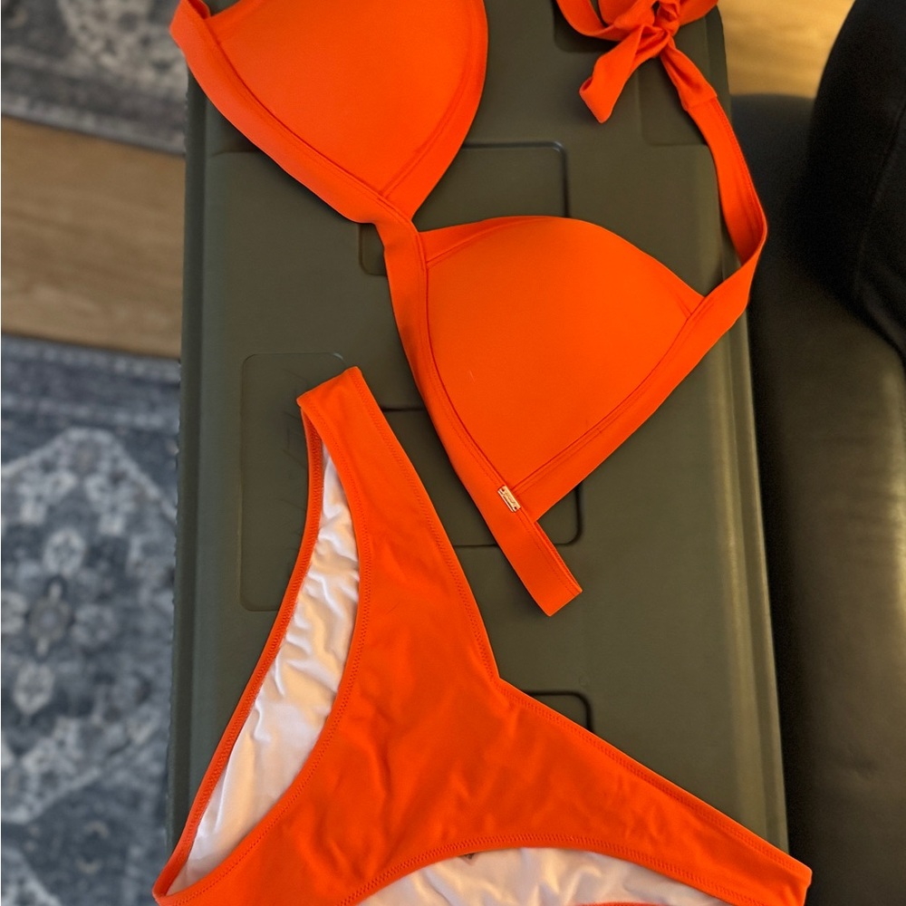 PINK Victoria's Secret Orange Bikini